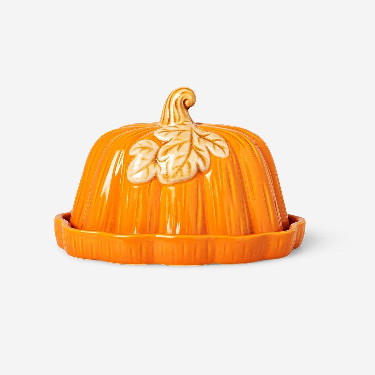 Orange Pumpkin Butter Tray - 16 Cm