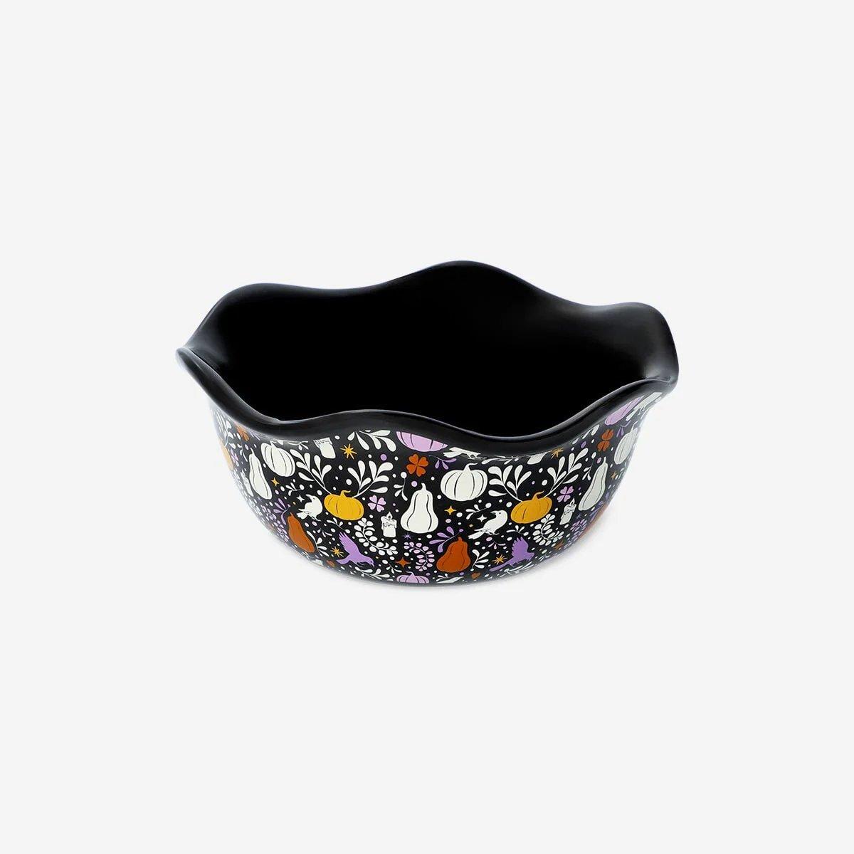 Multicolour Bowl Ceramic Trick And Treat Print