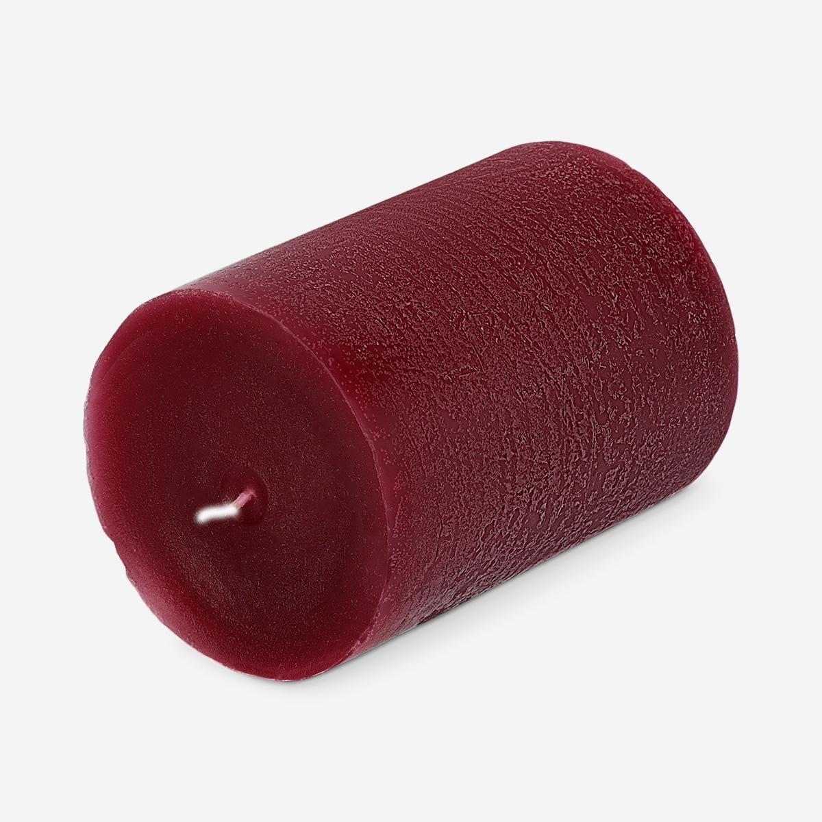 Red Burgundy Dinner Candle - 8 Cm