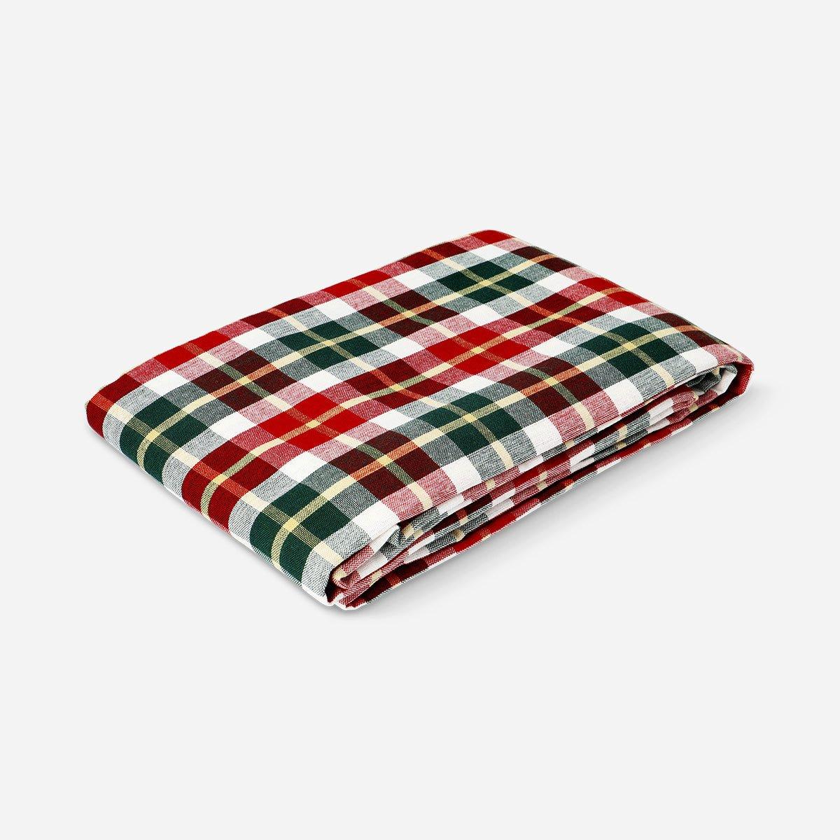 Multicolour Table Cloth With Tartan Print - 140X220 Cm