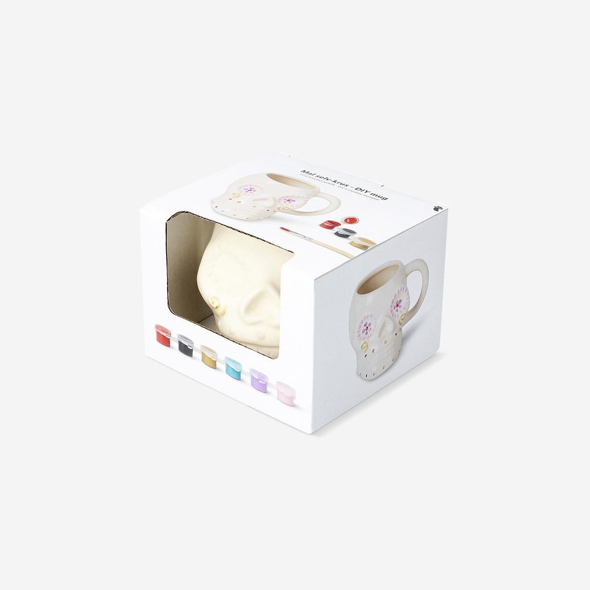 Multicolour Diy Sugar Skull Mug - 320 Ml