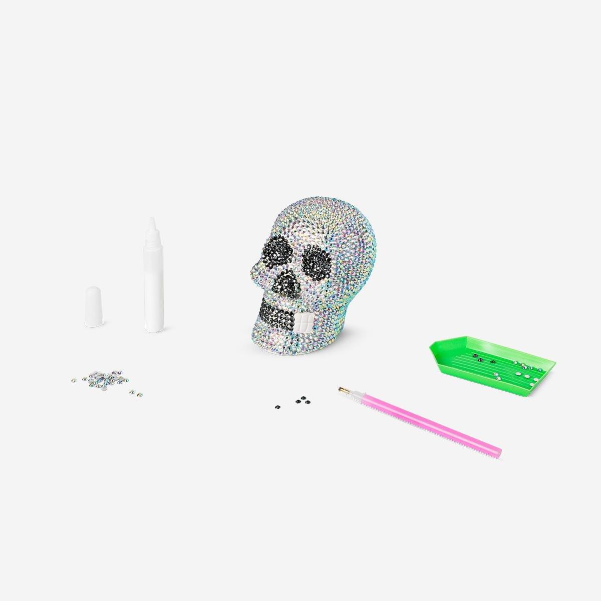 Multicolour Diy Rhinestone Skull