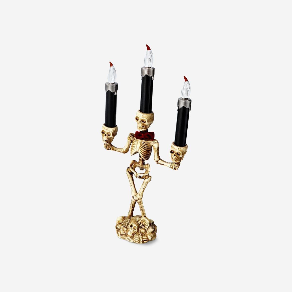 Multicolour Colour Changing Skeleton Candelabra