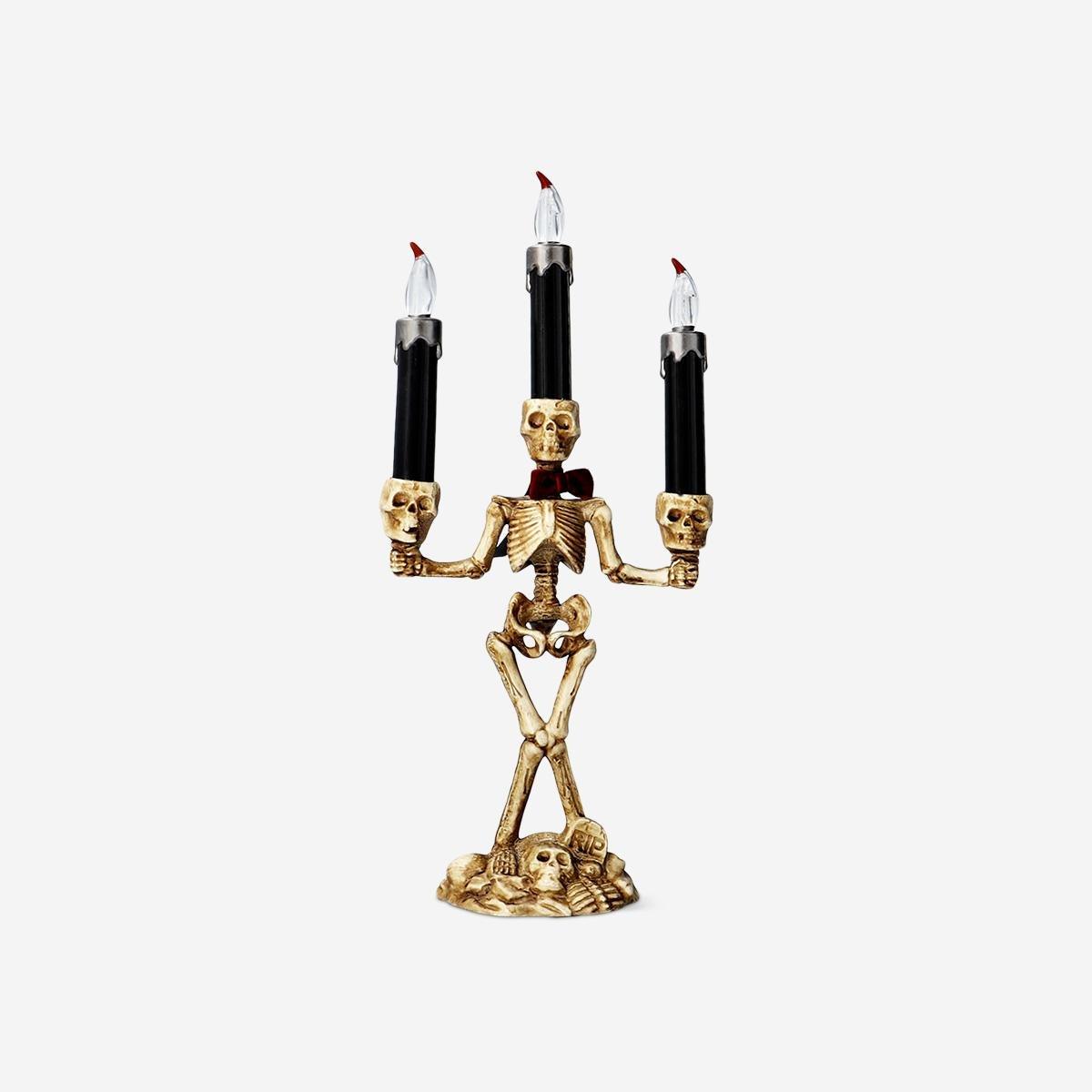 Multicolour Colour Changing Skeleton Candelabra