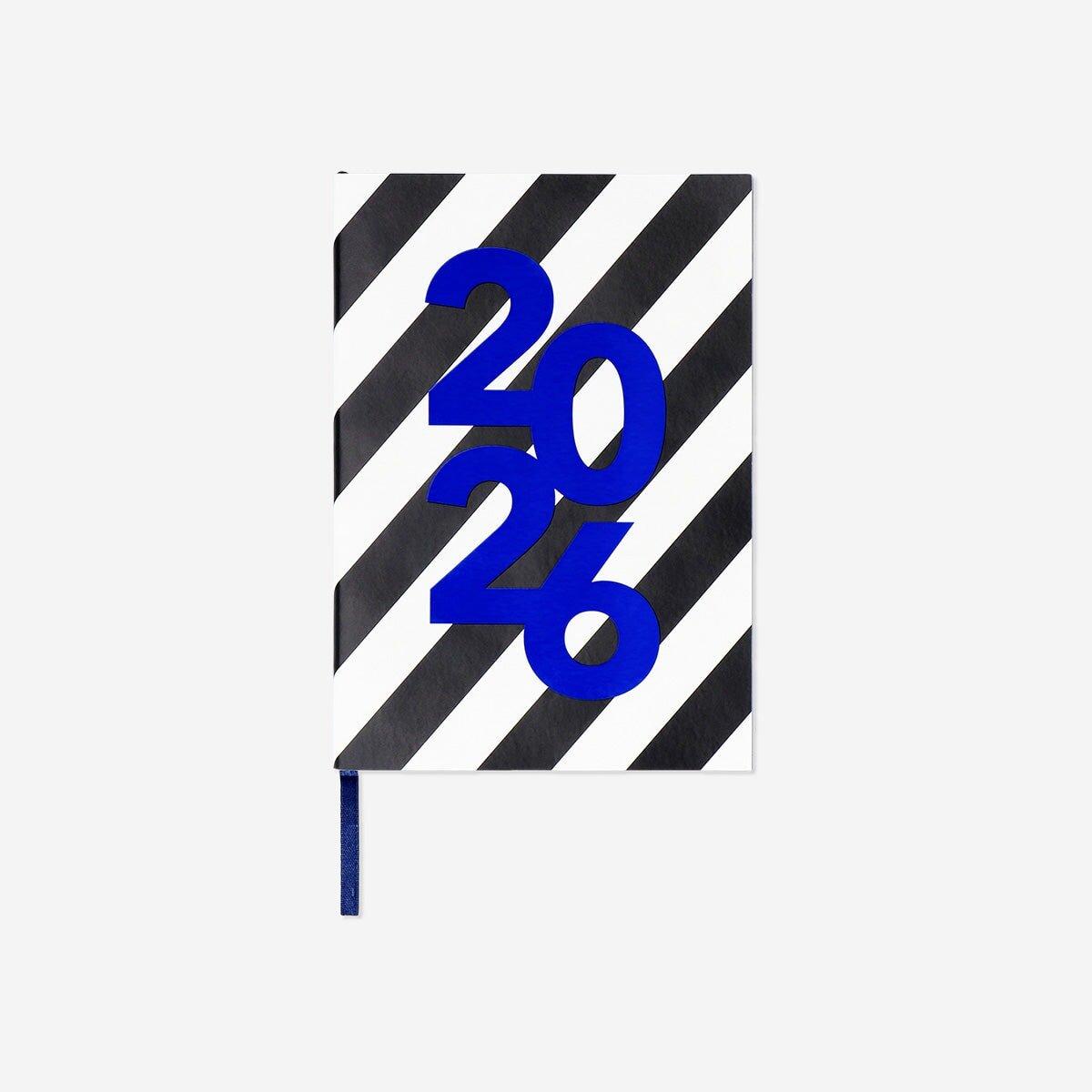 Multicolour A5 Striped Weekly Diary - 2026