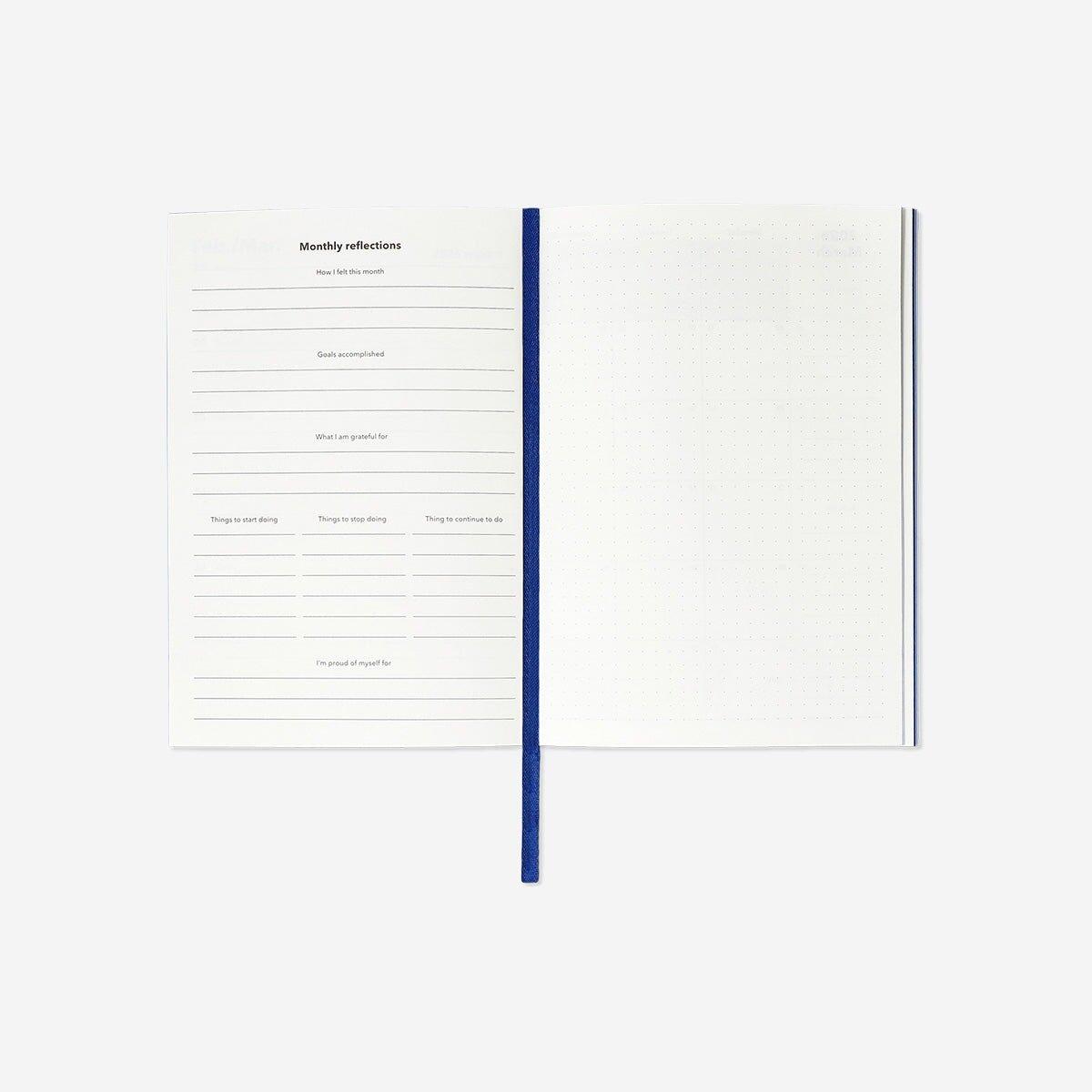 Multicolour A5 Striped Weekly Diary - 2026