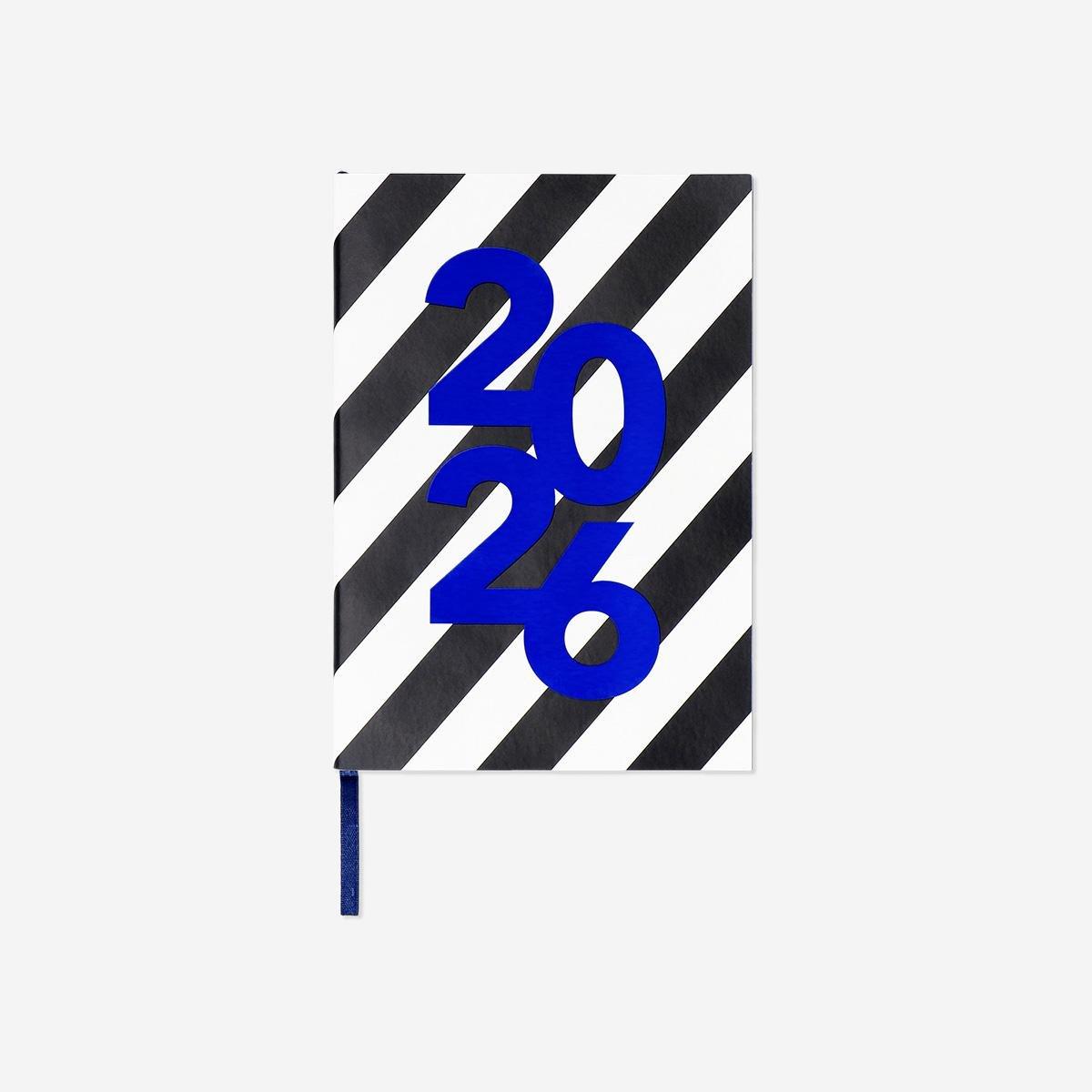 Multicolour A5 Striped Weekly Diary - 2026