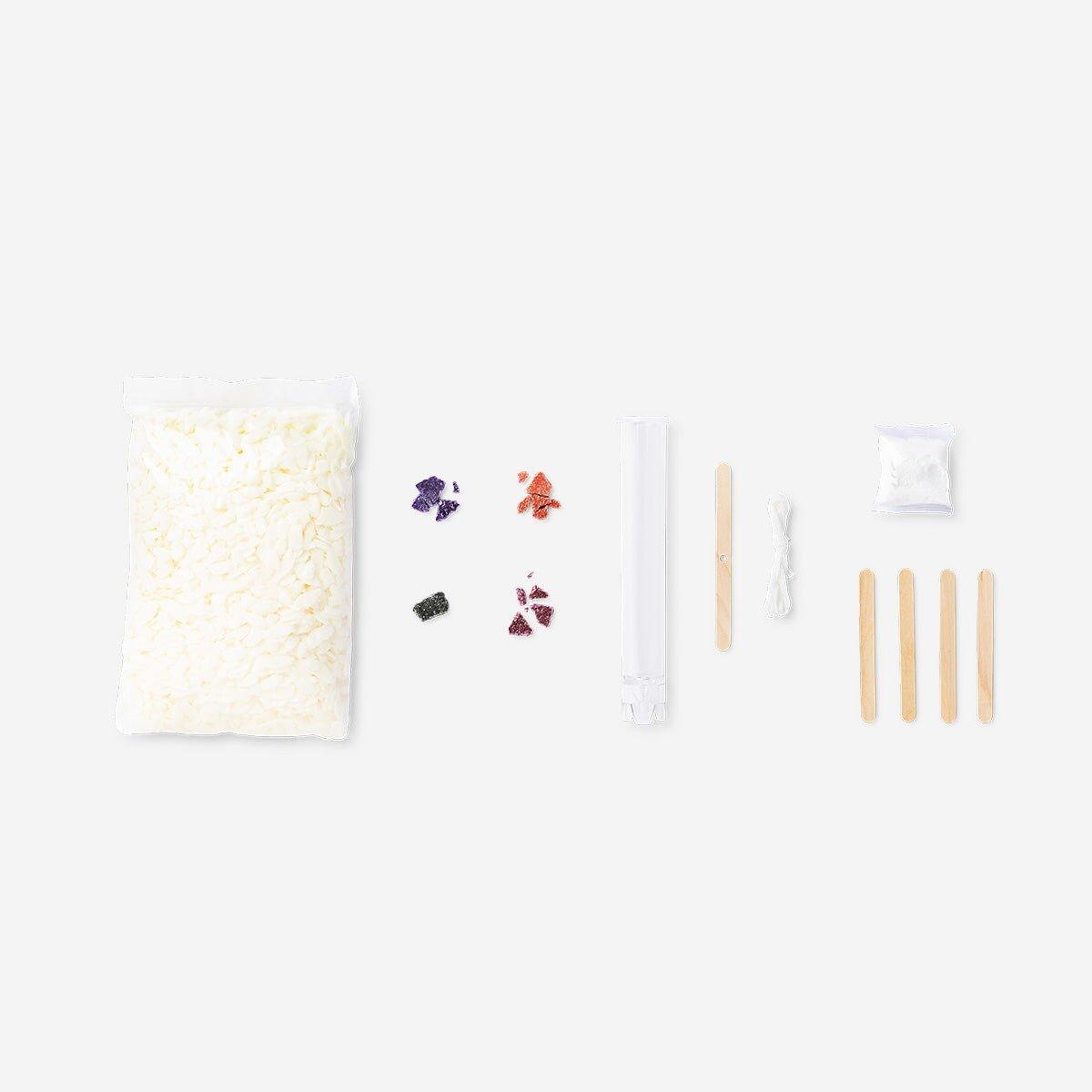 Multicolour Dip Dye Candle Kit
