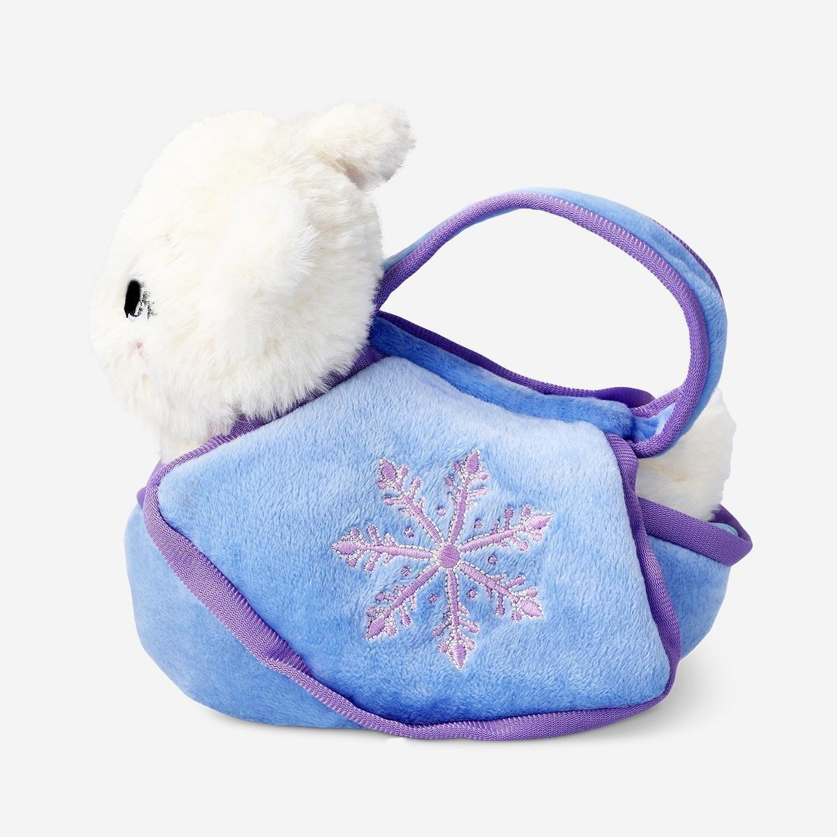 Soft Toy - Multicolour White Cat In Bag