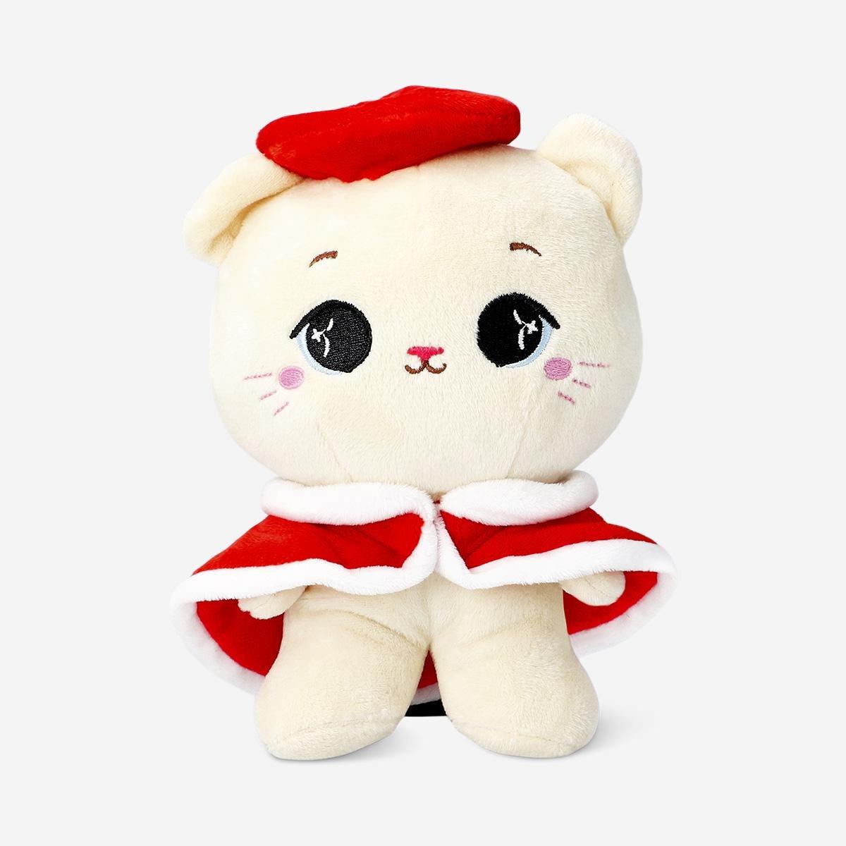 Multicolour Plush Toy - Cat Dressed For Winter