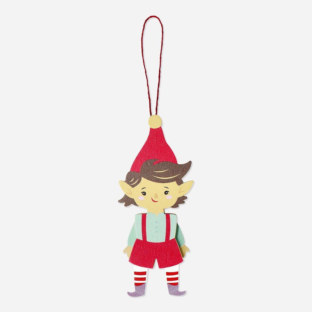 Multicolour Wooden Christmas Day Elf