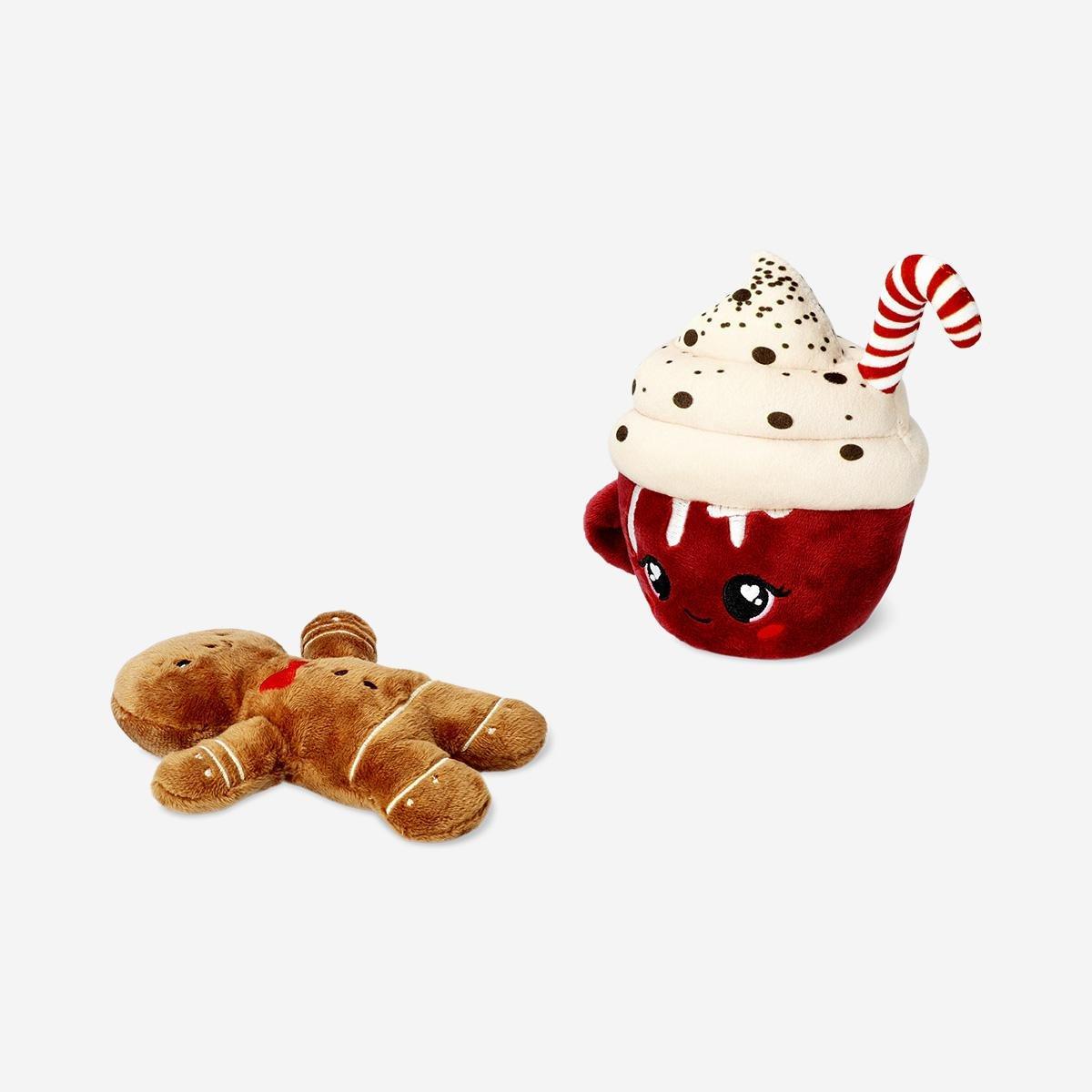 Multicolour Plush Toy - Gingerbread Man With Hot Chocolate