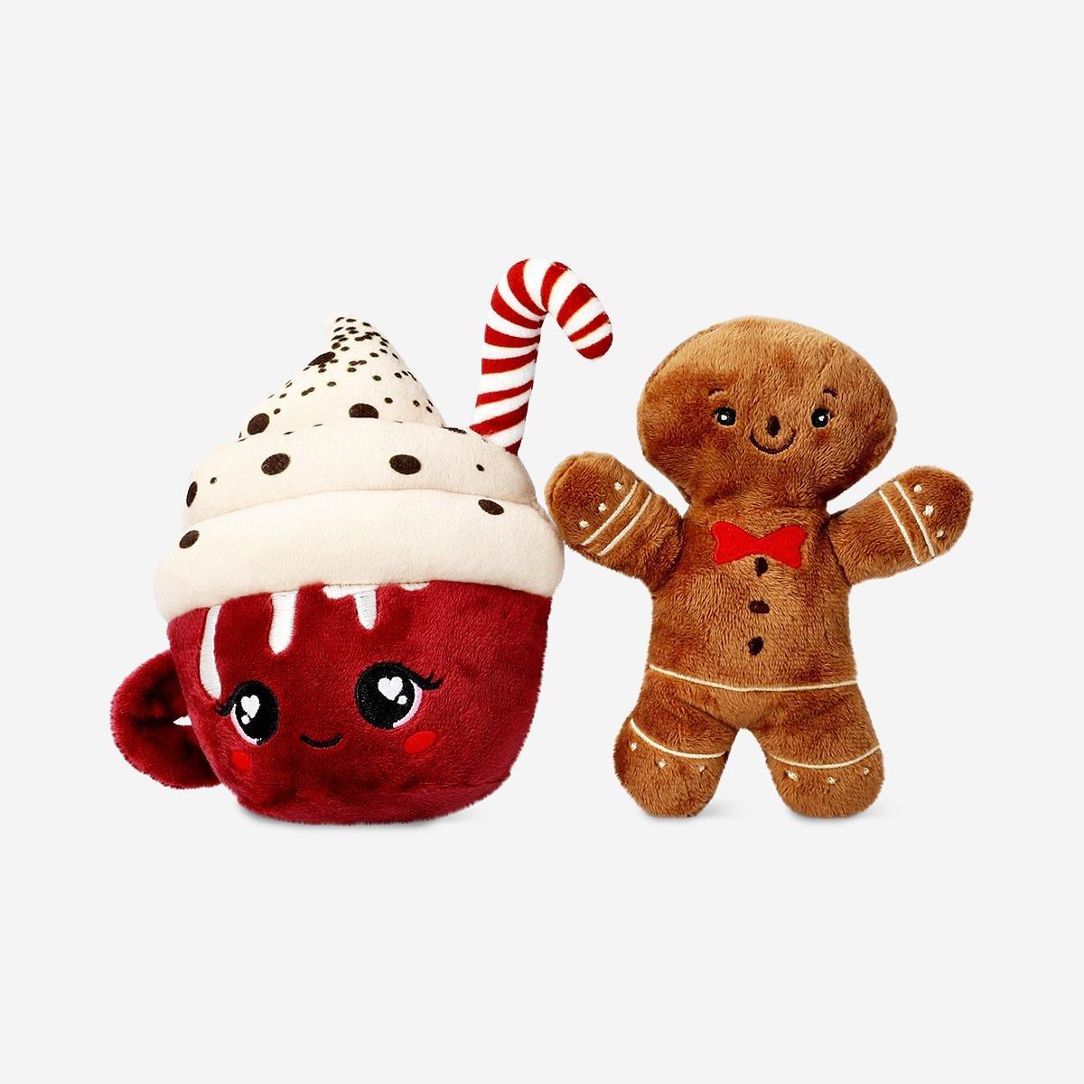 Multicolour Plush Toy - Gingerbread Man With Hot Chocolate