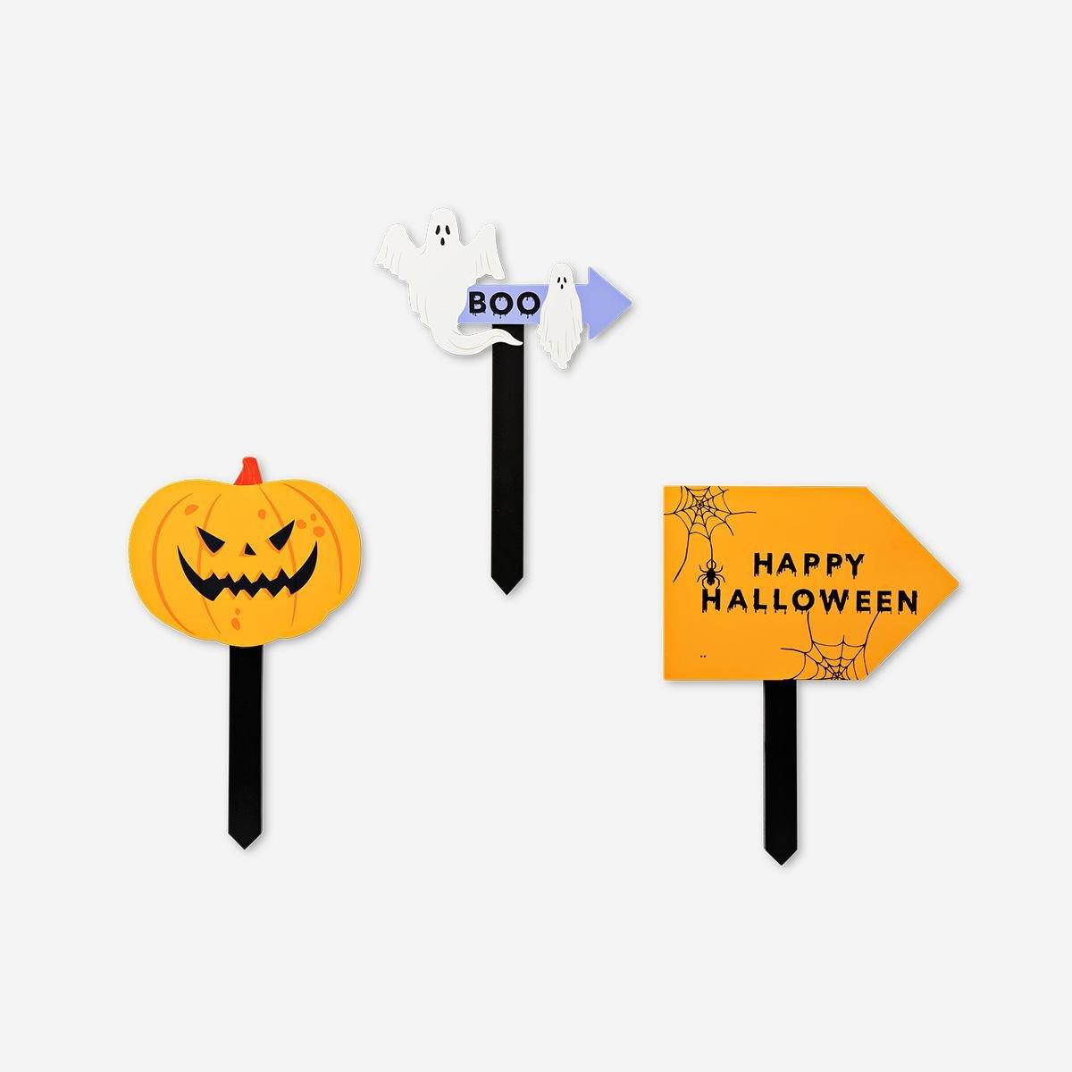 Multicolour Halloween Scavenger Hunt Signs - 3 Pcs
