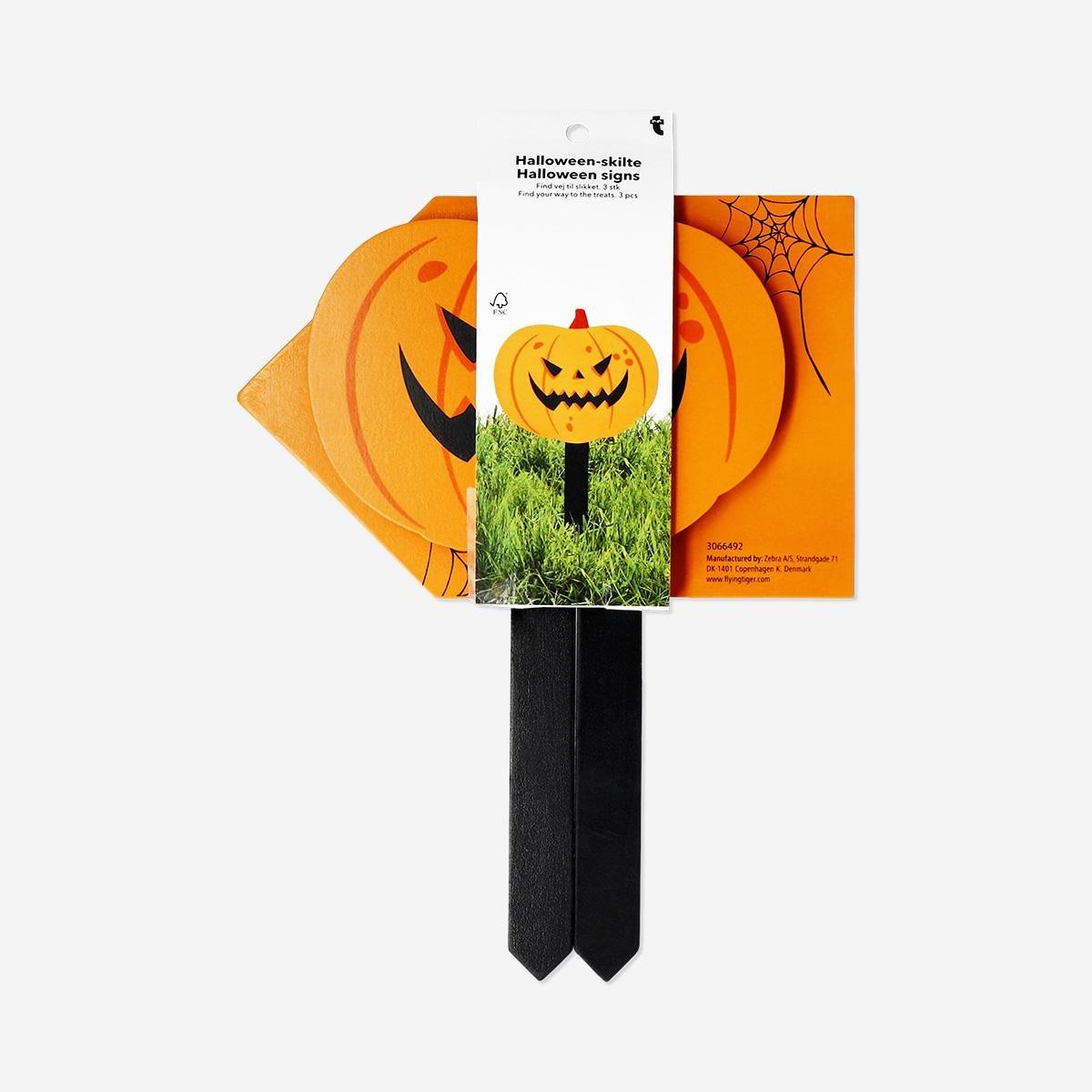 Multicolour Halloween Scavenger Hunt Signs - 3 Pcs