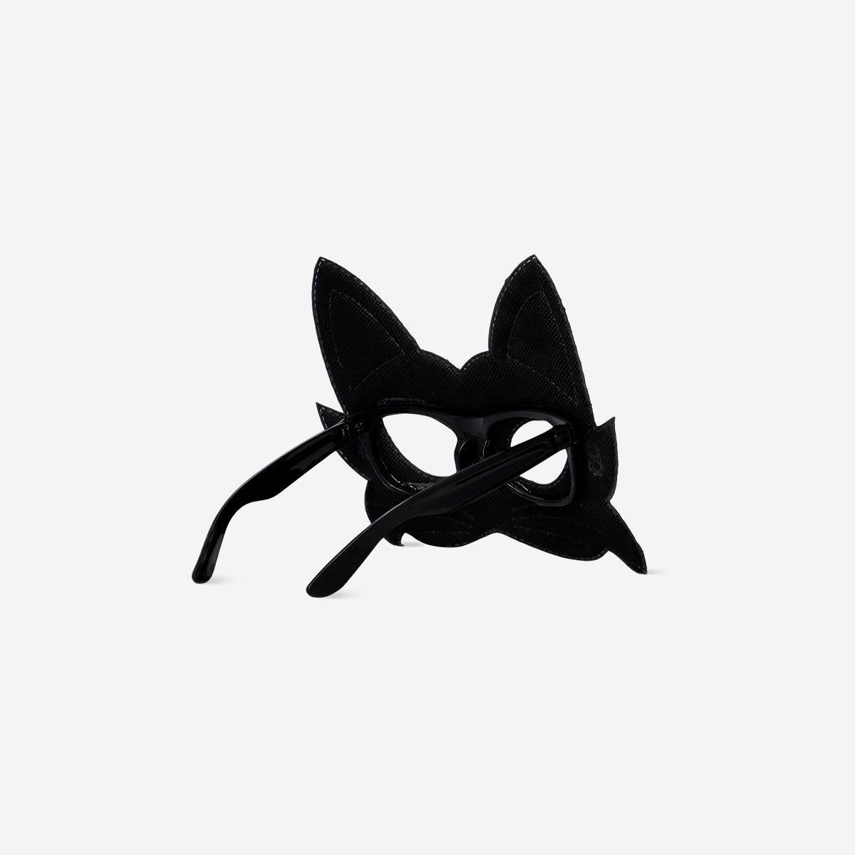 BLACK      Black cat mask for kids - 4 to 8 years