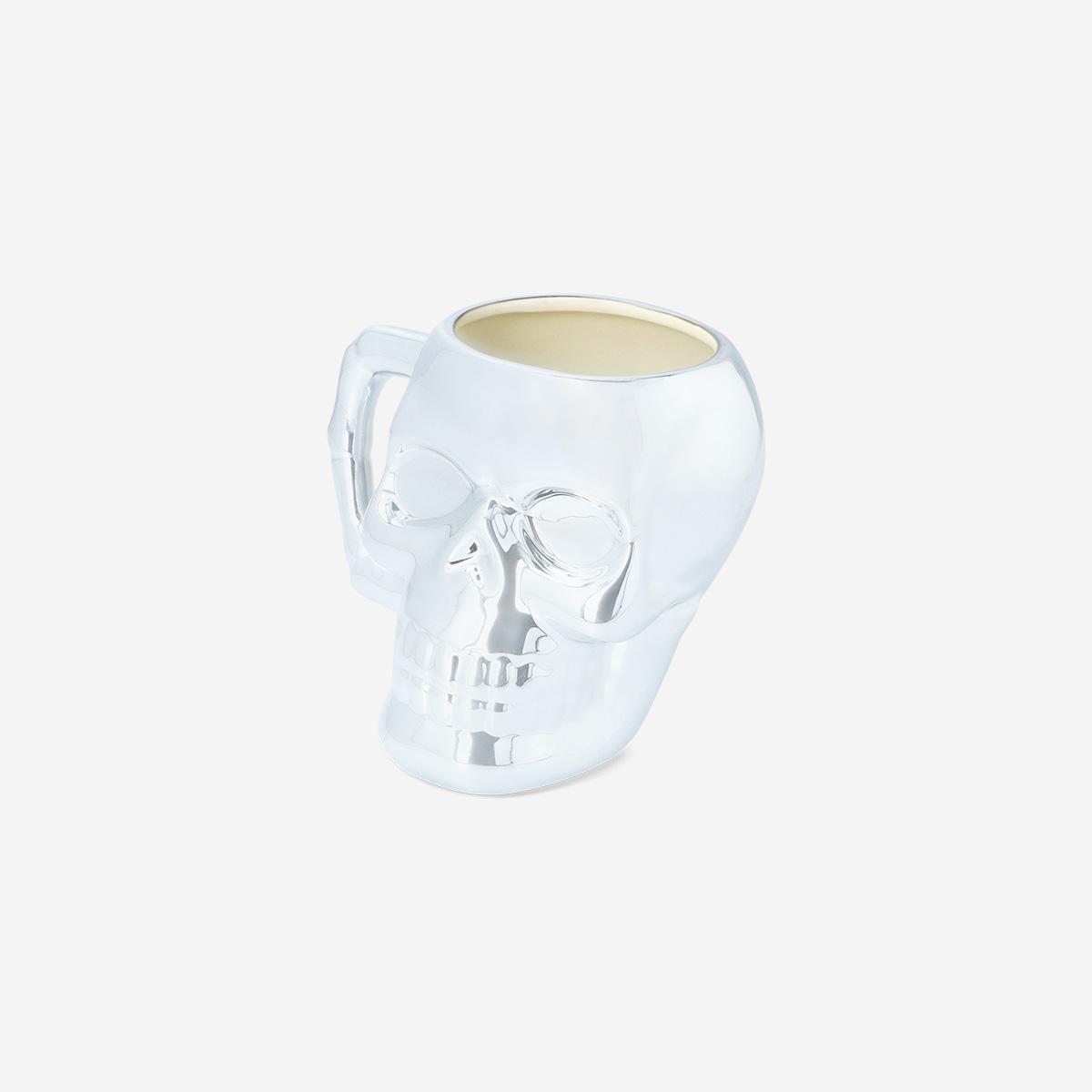 Silver Skeleton Mug - 560 Ml