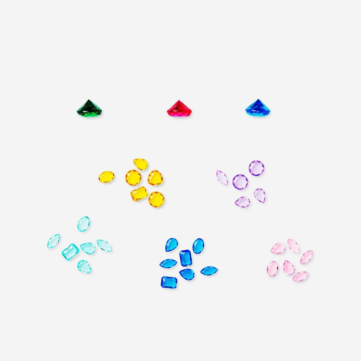 Multicolour Diamonds For Play - 33 Pcs