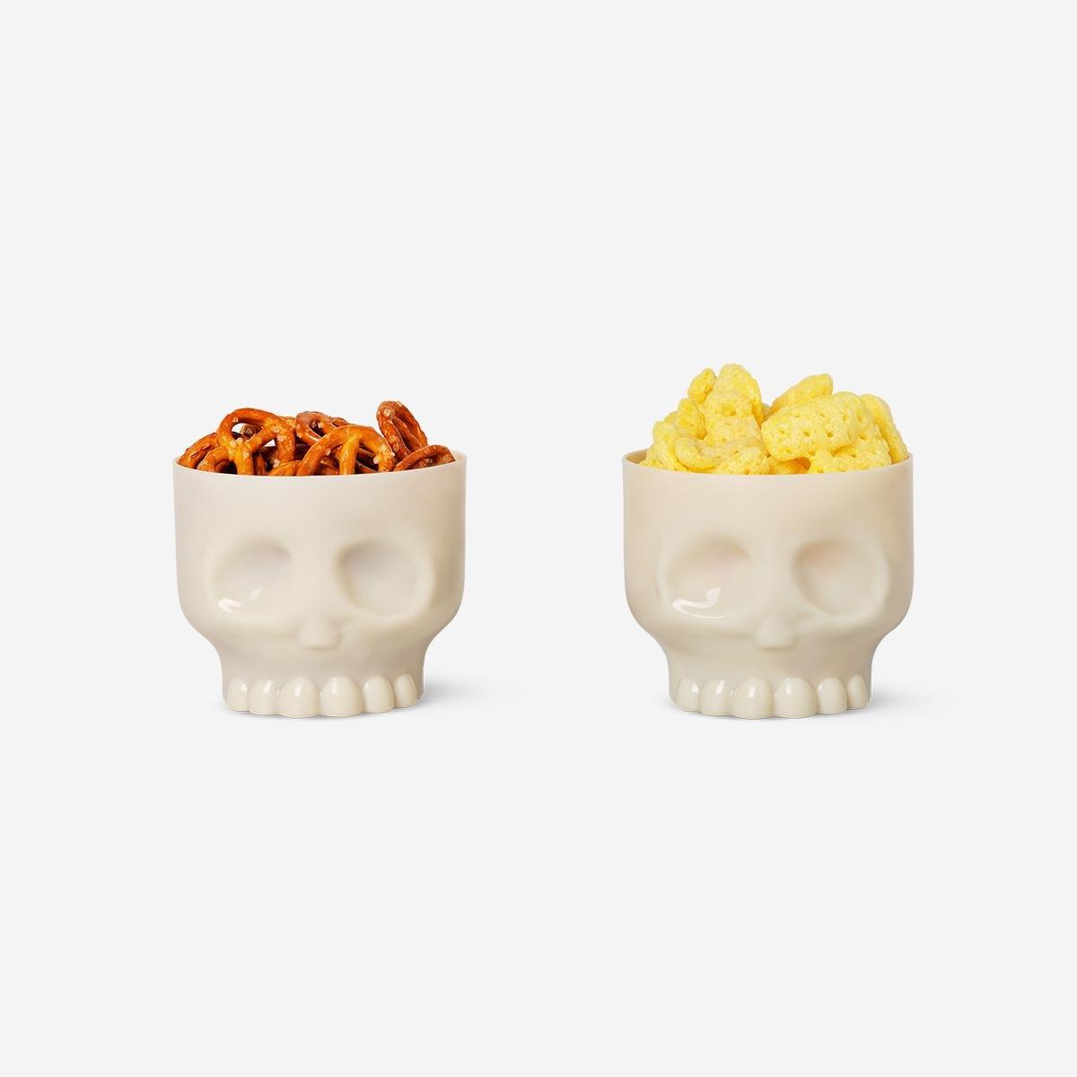 White Skull Bowls - 2 Pcs