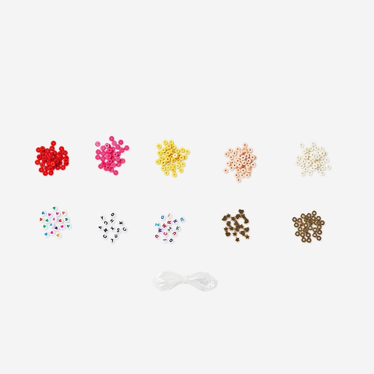 Multicolour Diy Bead Set With Letters