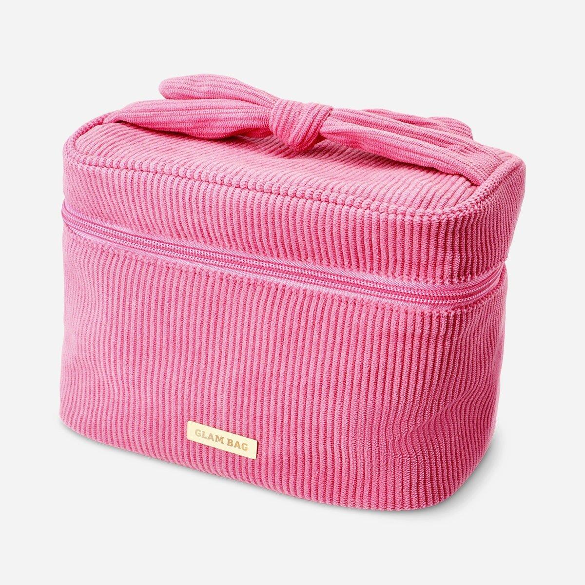 Pink Velvet Cosmetic Bag - 20 Cm