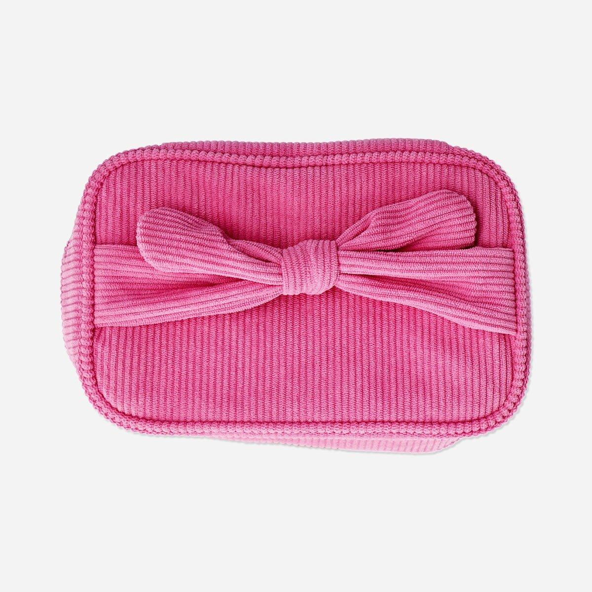 Pink Velvet Cosmetic Bag - 20 Cm