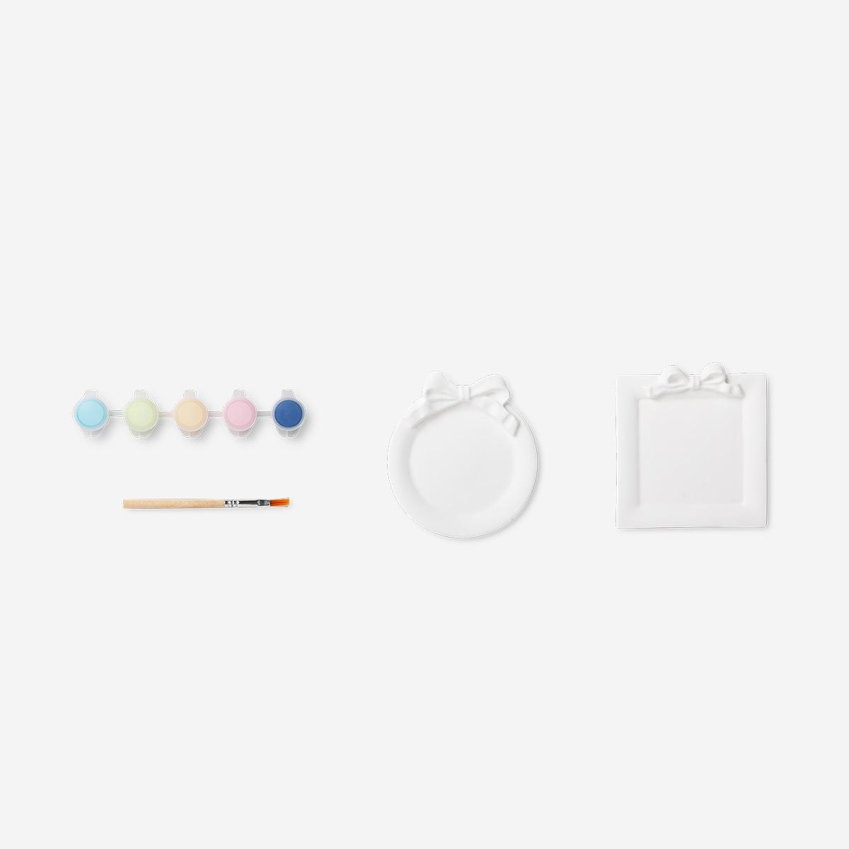 PAINT YOUR OWN JEWELLERY TRAY SET OF 2