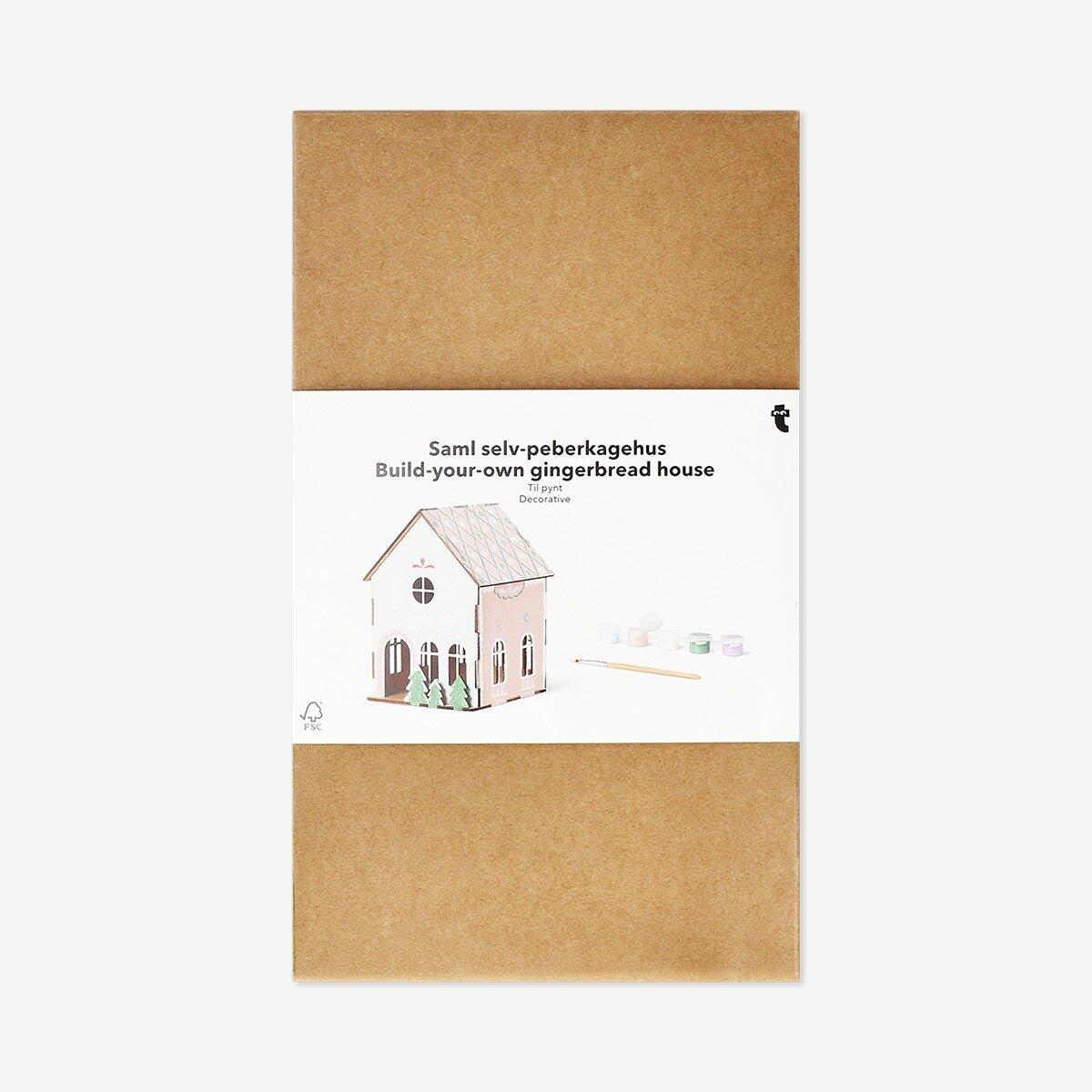 Multicolour Diy Wood Gingerbread House - 24 Cm