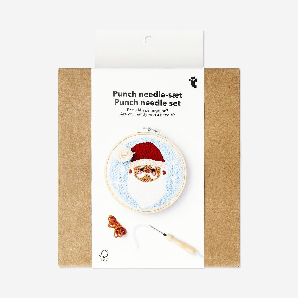 Multicolour Santa Claus Punch Needle Set