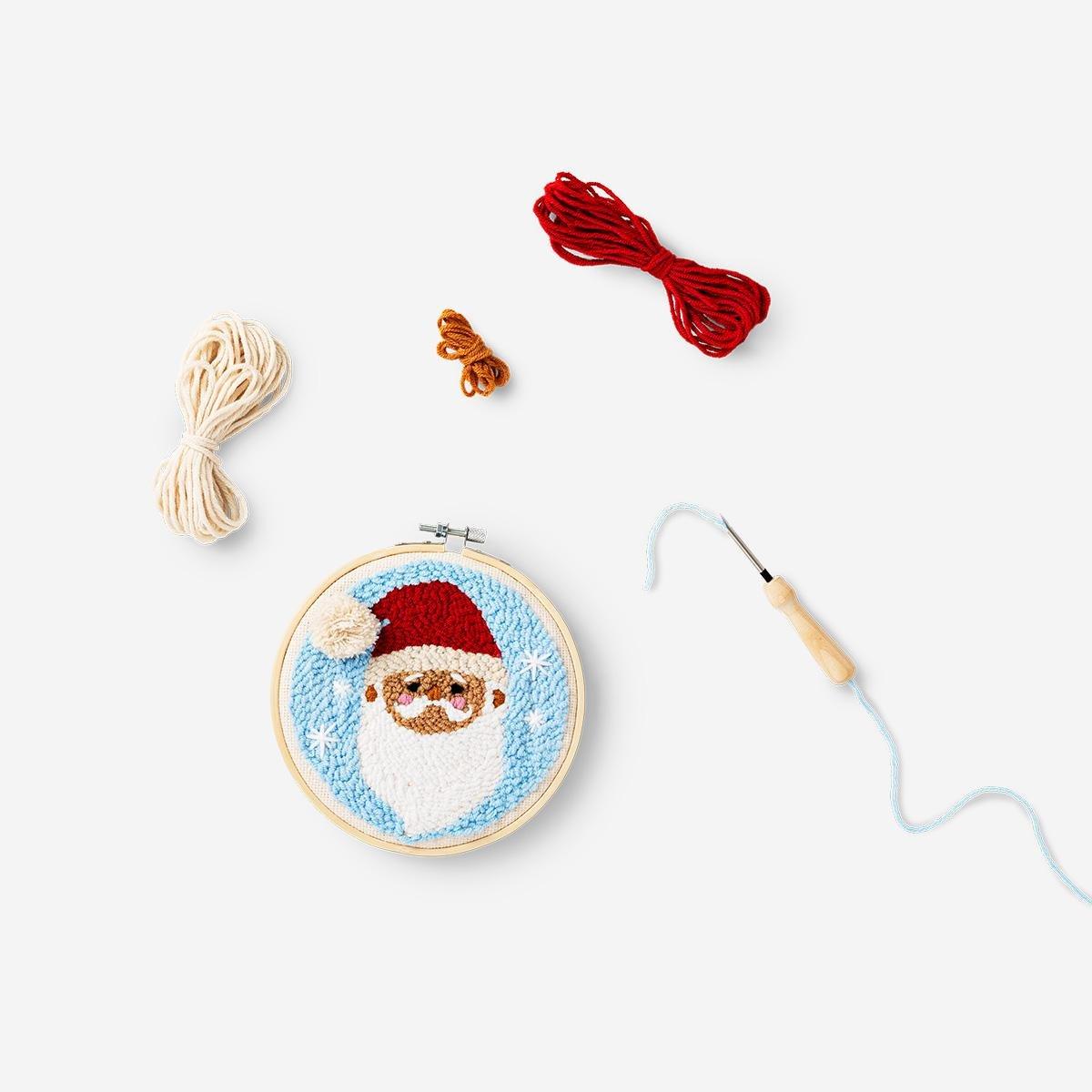 Multicolour Santa Claus Punch Needle Set