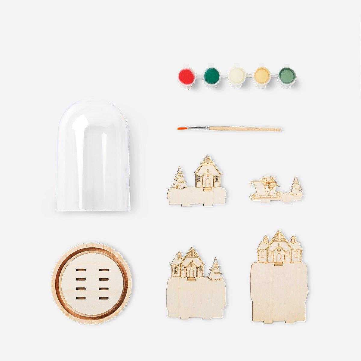 Multicolour Diy Snow Globe Christmas Day Scene