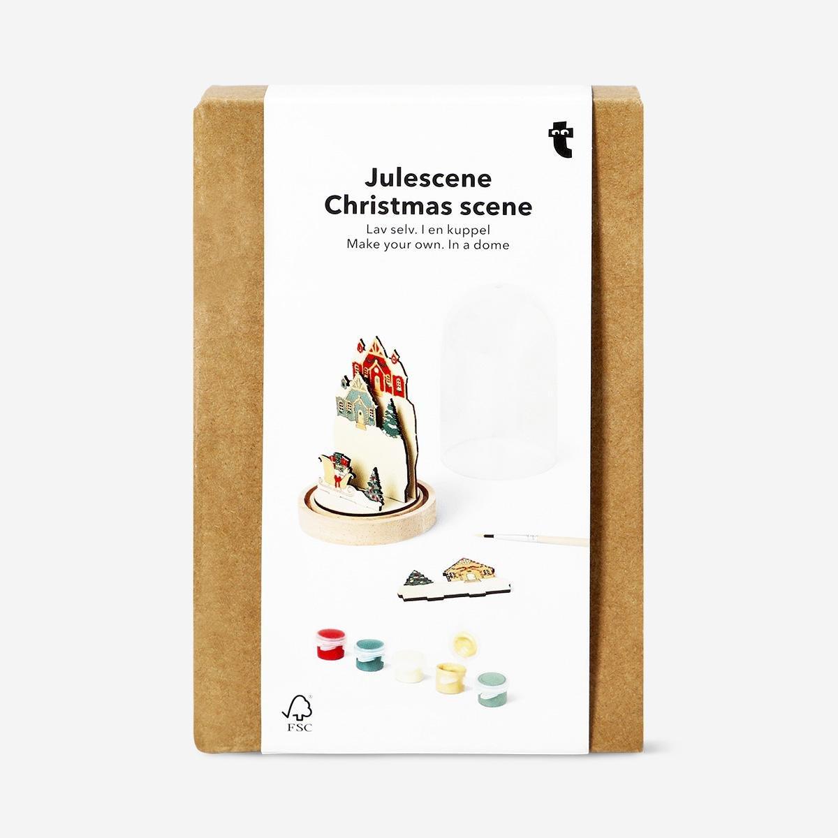 Multicolour Diy Snow Globe Christmas Day Scene