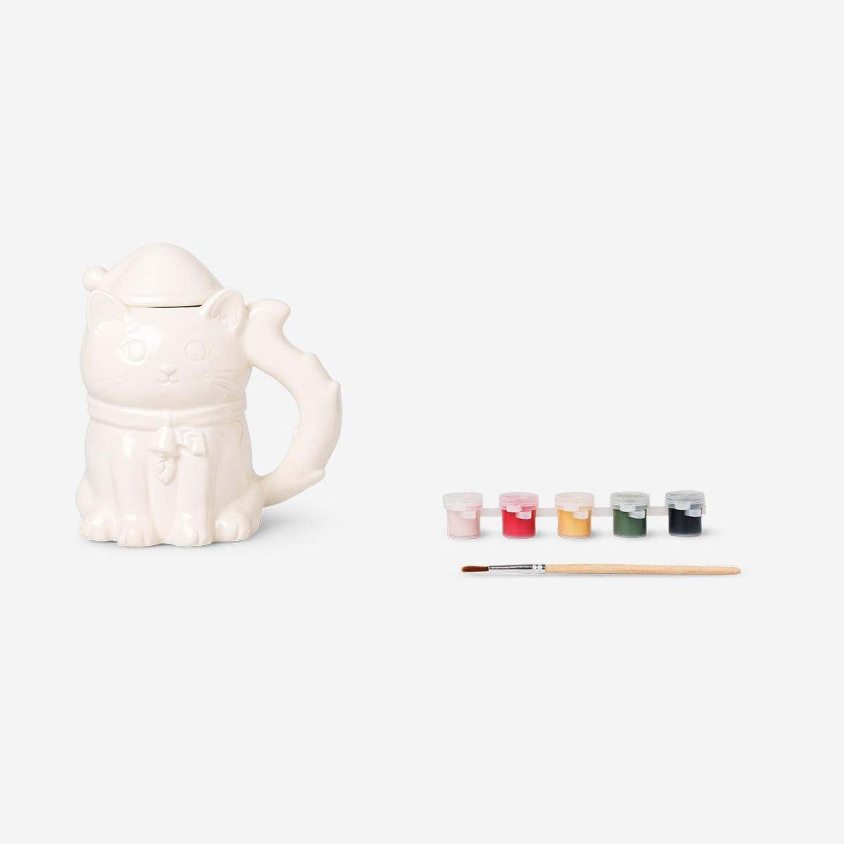 Multicolour Diy Mug For Christmas Day - 420 Ml