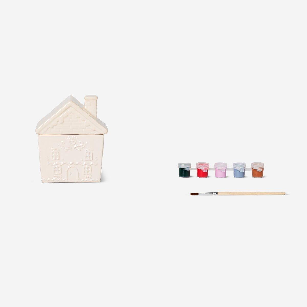 Multicolour Diy Gingerbread House Jar - 240 Ml