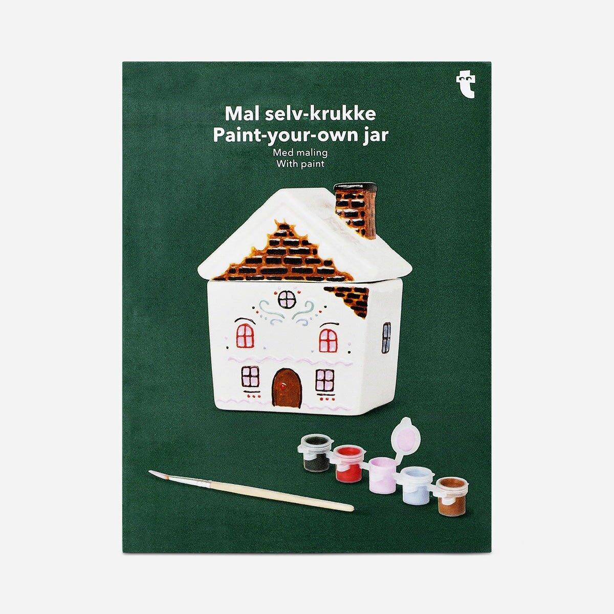 Multicolour Diy Gingerbread House Jar - 240 Ml