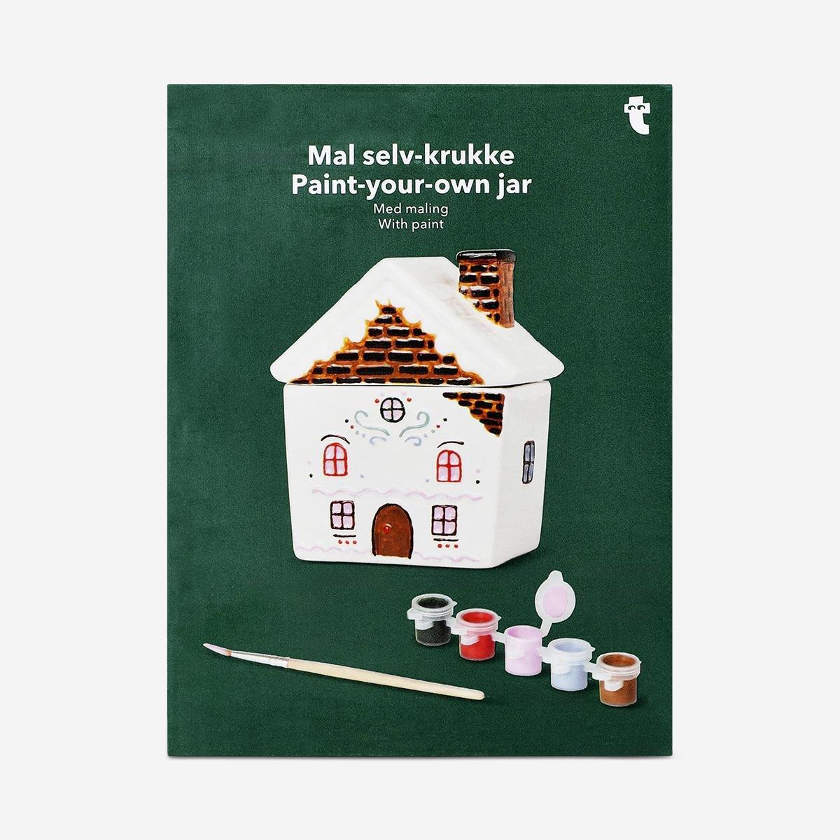 Multicolour Diy Gingerbread House Jar - 240 Ml