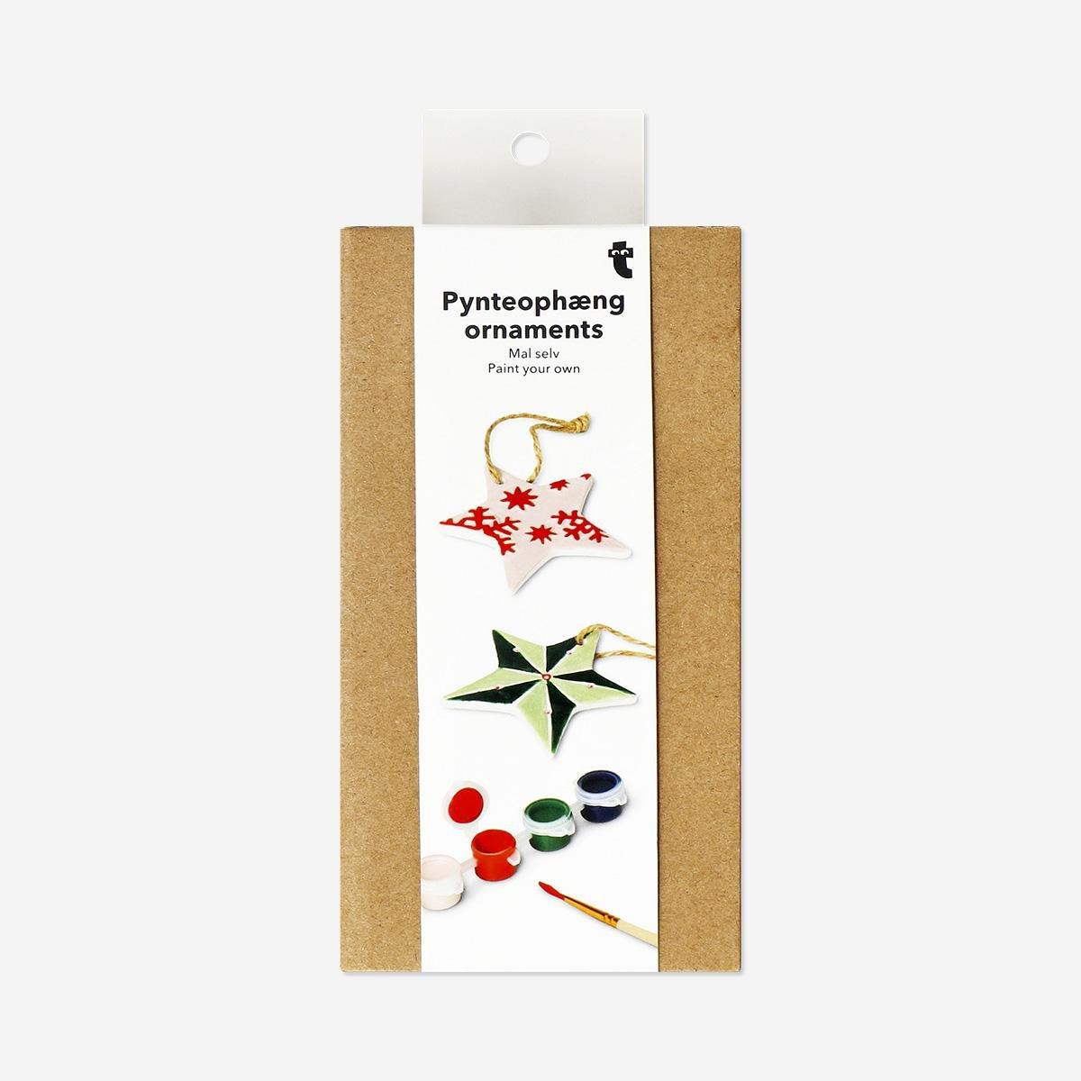 Multicolour Diy Ceramic Star Ornaments