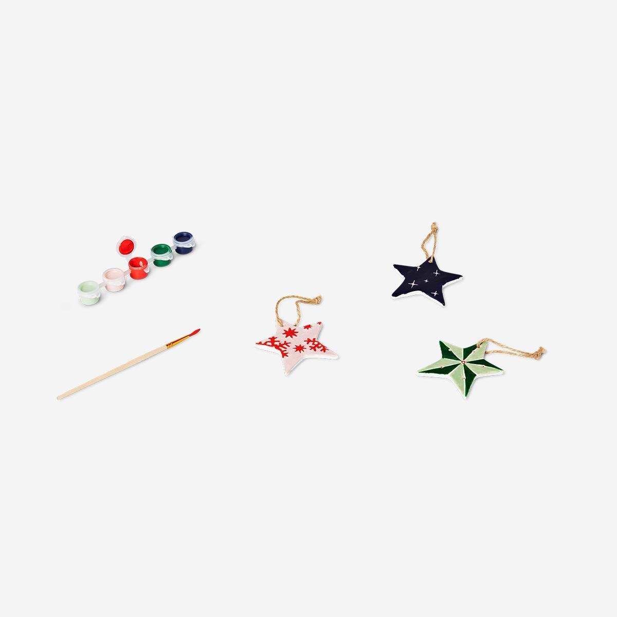 Multicolour Diy Ceramic Star Ornaments