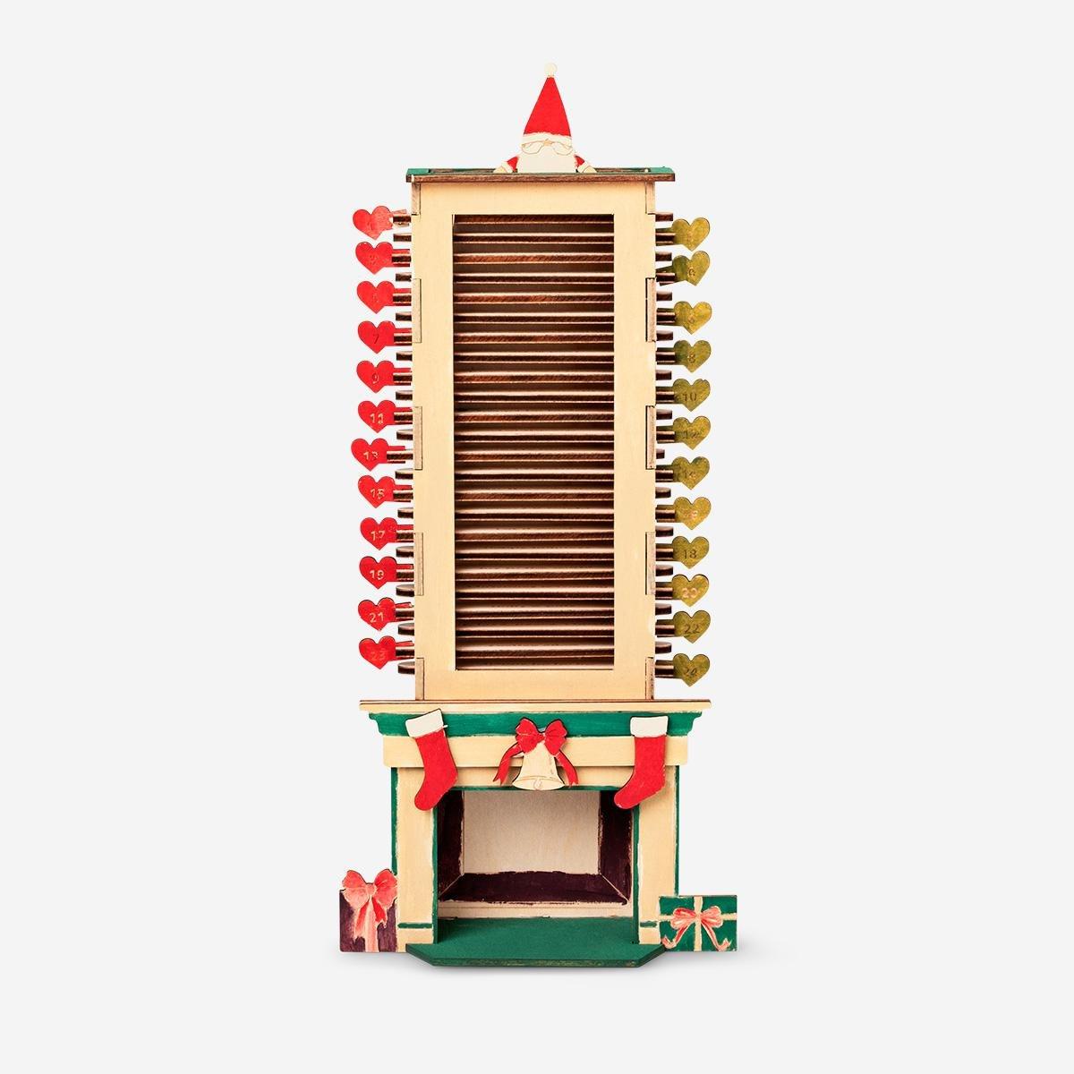 Multicolour Diy Count Down For Christmas And Paint Your Own Santa Calendar