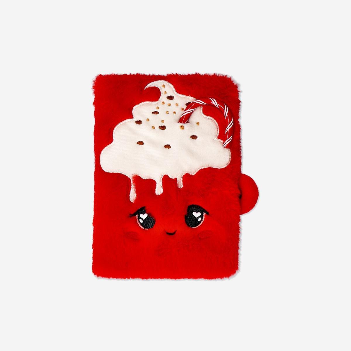 Red Notebook Plush Hot Chocolate