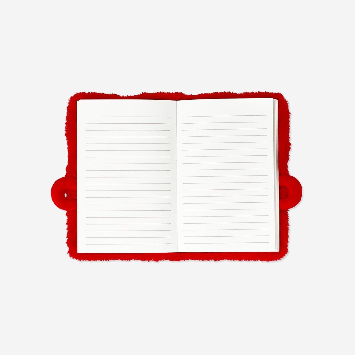 Red Notebook Plush Hot Chocolate