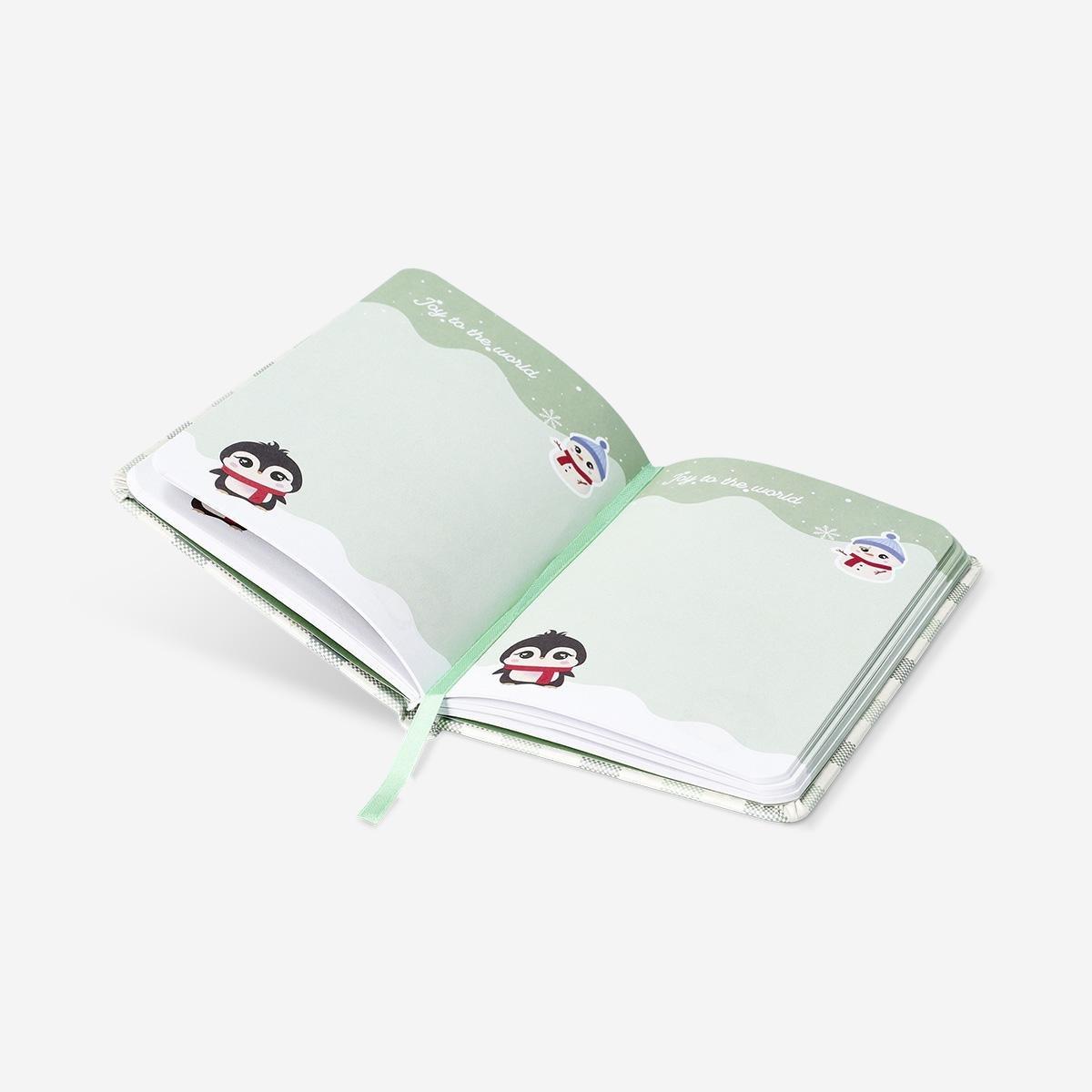 Multicolour Notebook - Pop Out Penguin