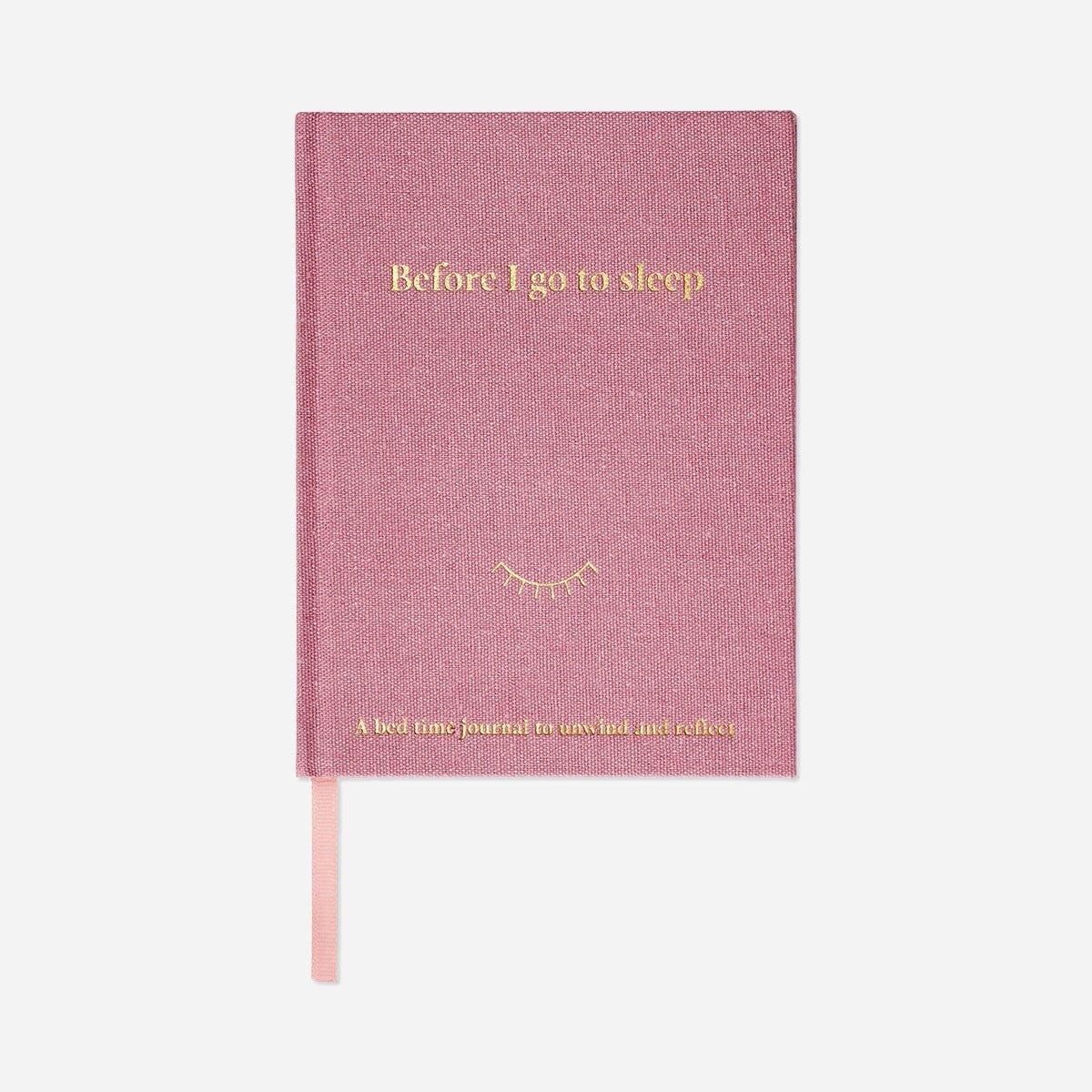 Pink Bedtime Diary With Linen Cover