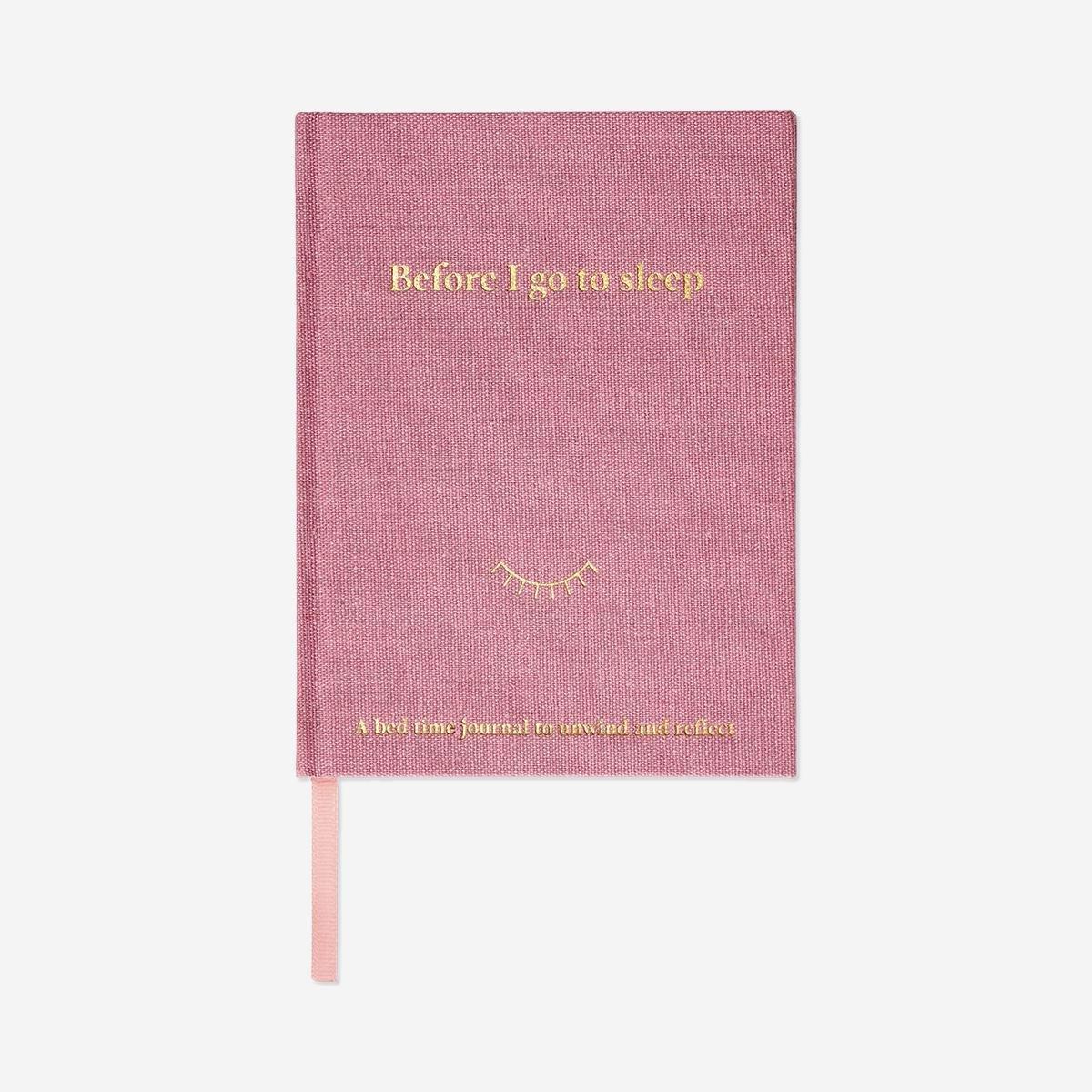Pink Bedtime Diary With Linen Cover