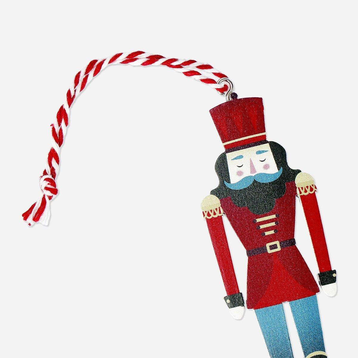 Multicolour Hanging Wooden Nutcracker Ornament