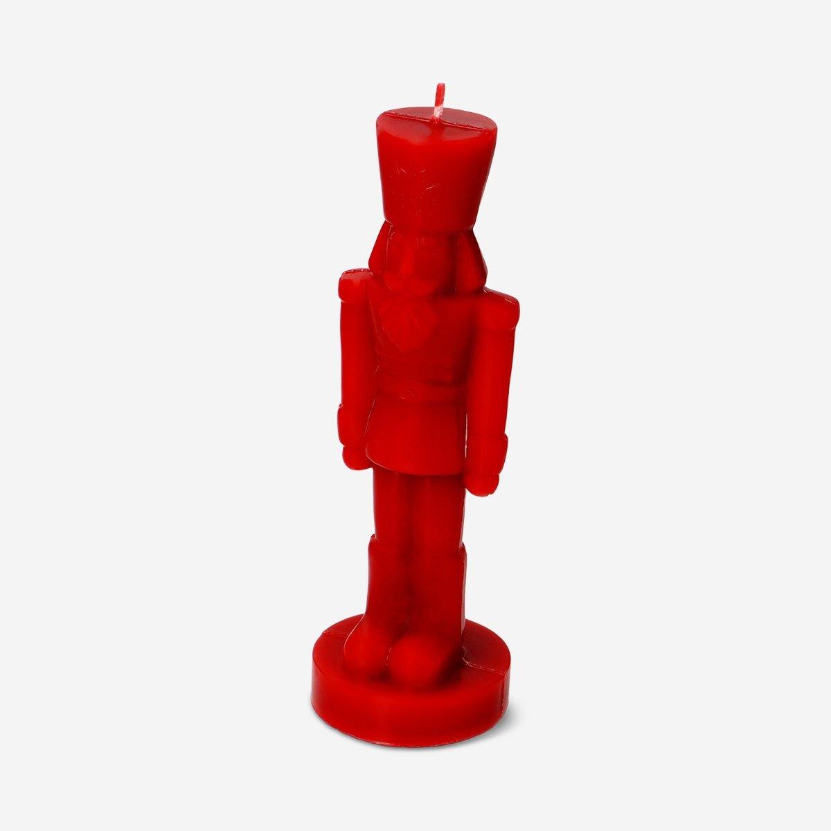 Red  Nutcracker Candle - 18 Cm