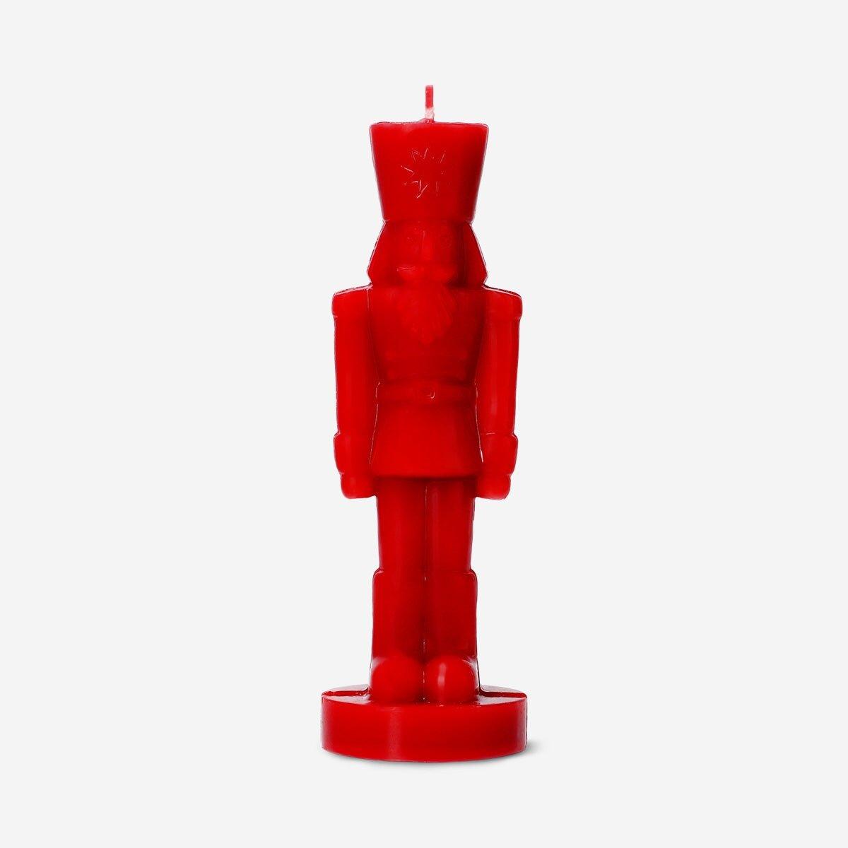 Red  Nutcracker Candle - 18 Cm