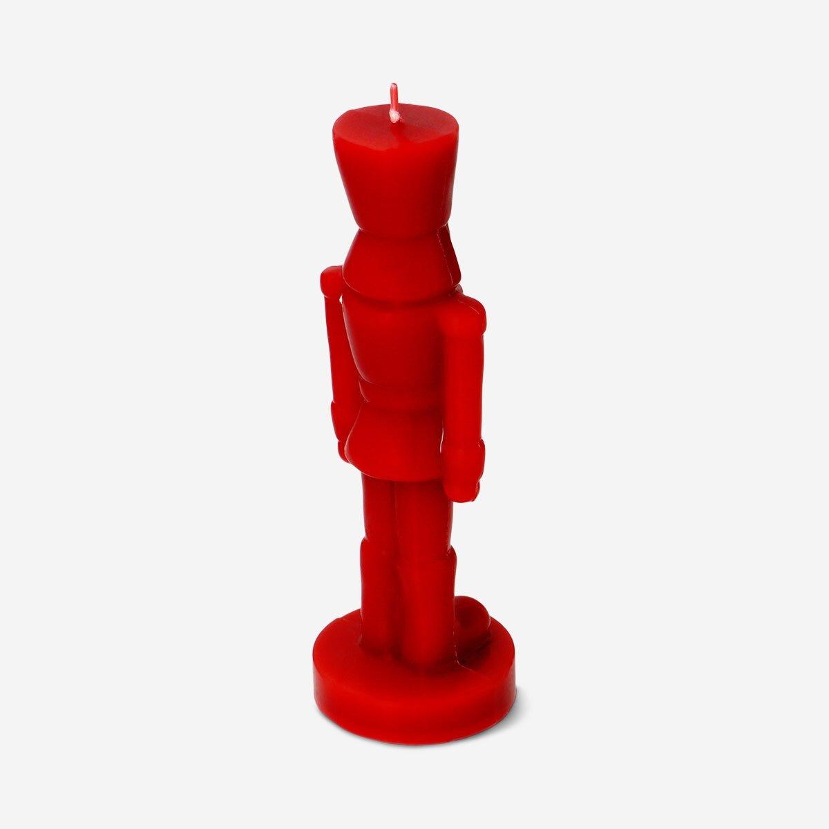 Red  Nutcracker Candle - 18 Cm