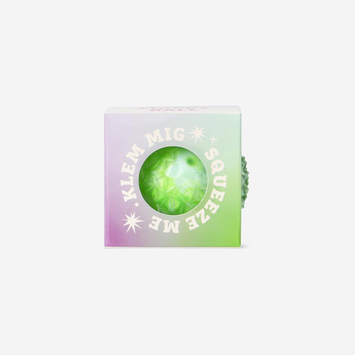 Green Press Me Toys - Metal Geometric Ball