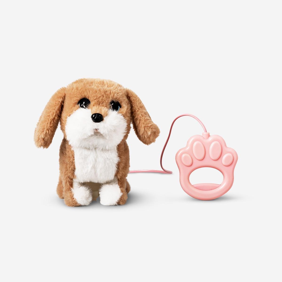 Brown Mechanical Walking With Dog